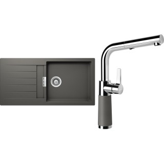 Set Schock S2-11 (dřez Signus D-100L Silverstone + baterie SC-540.120 Silverstone)