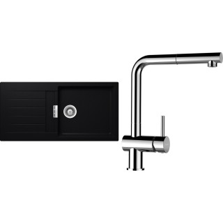 Set Schock S2-13 (dřez Signus D-100L Puro + baterie Epos.120 Chrom)