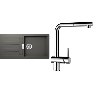 Set Schock S2-13 (dřez Signus D-100L Silverstone + baterie Epos.120 Chrom)