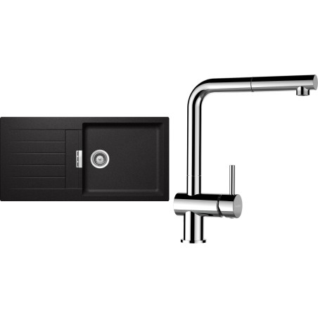 Set Schock S2-13 (dřez Signus D-100L Stone + baterie Epos.120 Chrom)