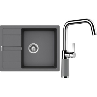 Set Schock S20-10 (dřez Manhattan D-100 Croma + baterie SC-530 Croma)