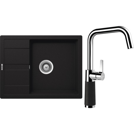 Set Schock S20-10 (dřez Manhattan D-100 Onyx + baterie SC-530 Onyx)