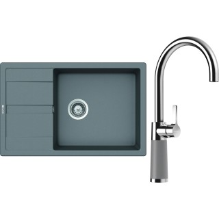 Set Schock S22-8 (dřez Manhattan D-100LS Croma + baterie SC-520 Croma)