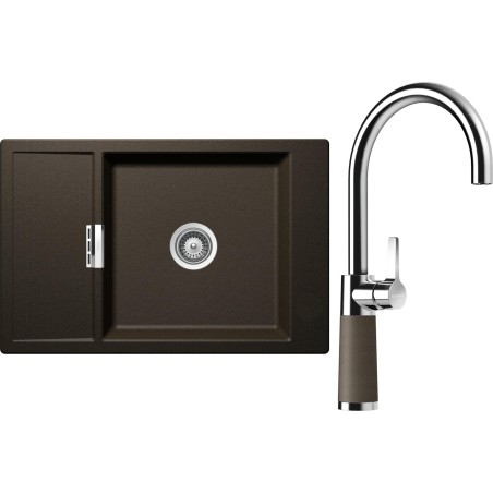 Set Schock S4-6 (dřez Mono D-100XS Bronze + baterie SC-520 Bronze)