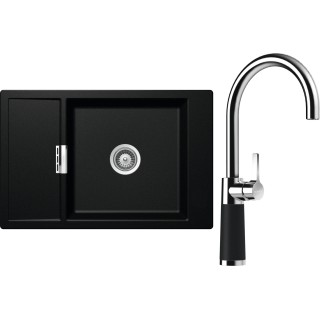 Set Schock S4-6 (dřez Mono D-100XS Magma + baterie SC-520 Magma)