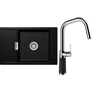 Set Schock S4-9 (dřez Mono D-100XS Magma + baterie SC-530.120 Magma)