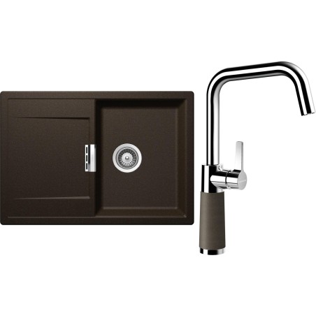 Set Schock S5-8 (dřez Mono D-100S Bronze + baterie SC-530 Bronze)