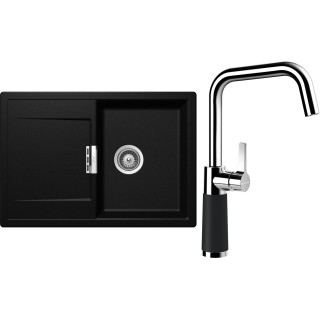 Set Schock S5-8 (dřez Mono D-100S Magma + baterie SC-530 Magma)