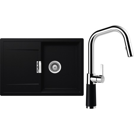 Set Schock S5-9 (dřez Mono D-100S Puro + baterie SC-530.120 Puro)