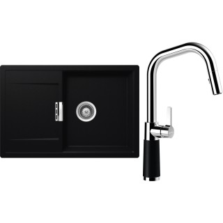 Set Schock S6-9 (dřez Mono D-100 Puro + baterie SC-530.120 Puro)