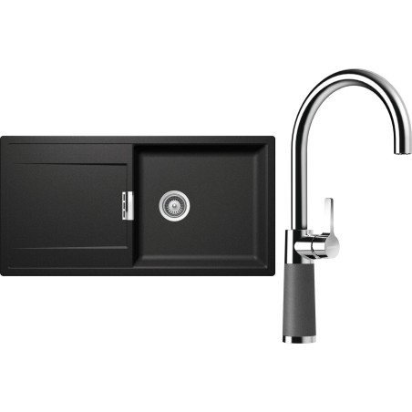 Set Schock S8-6 (dřez Mono D-100L Stone + baterie SC-520 Stone)