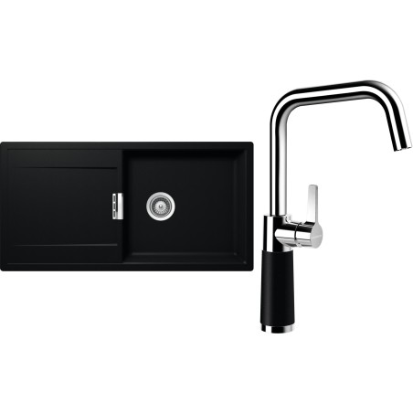 Set Schock S8-8 (dřez Mono D-100L Puro + baterie SC-530 Puro)