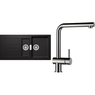 Set Schock S3-3 (dřez Signus D-150 Stone + baterie Epos Nerezový vzhled)