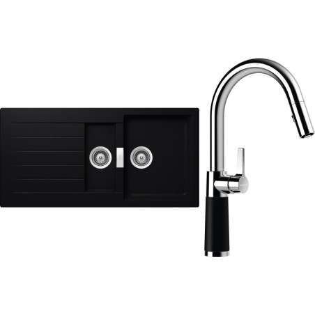 Set Schock S3-7 (dřez Signus D-150 Puro + baterie SC-520.120 Puro)