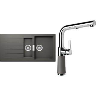 Set Schock S3-11 (dřez Signus D-150 Silverstone + baterie SC-540.120 Silverstone)