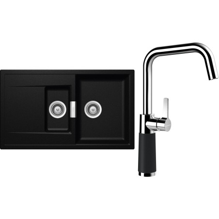 Set Schock S7-8 (dřez Mono D-150 Magma + baterie SC-530 Magma)