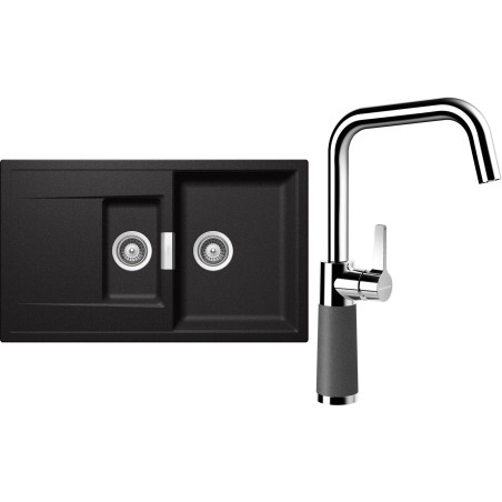 Set Schock S7-8 (dřez Mono D-150 Stone + baterie SC-530 Stone)