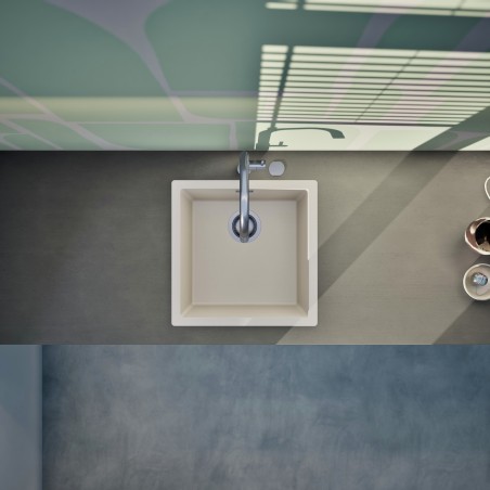 Kuchyňský dřez Schock Kaia N-100 Silverstone, montáž do roviny