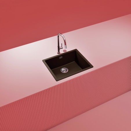 Kuchyňský dřez Schock Kaia N-100L Bronze, montáž do roviny