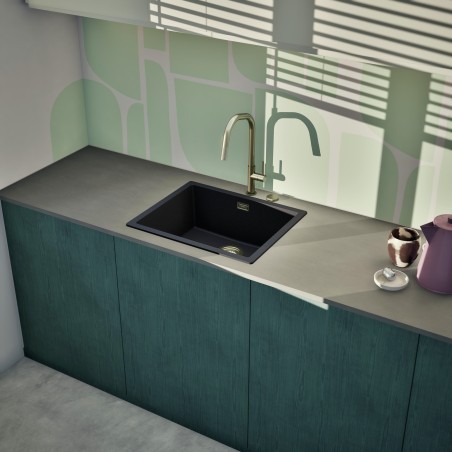 Kuchyňský dřez Schock Kaia N-100L Magma, spodní montáž