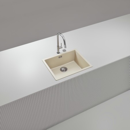 Kuchyňský dřez Schock Kaia N-100L Magnolia, spodní montáž