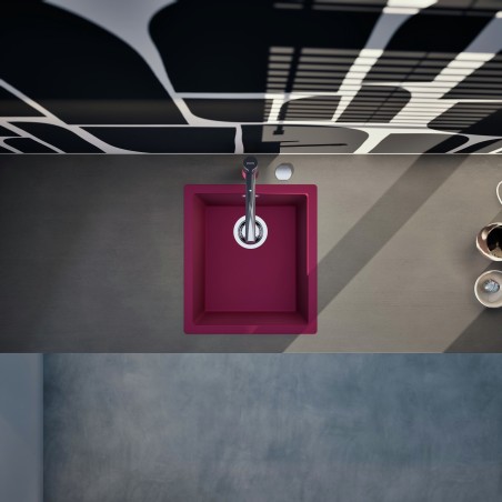 Kuchyňský dřez Schock Kaia N-100S Berry, montáž do roviny