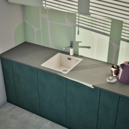 Kuchyňský dřez Schock Kaia N-100S Magnolia, spodní montáž