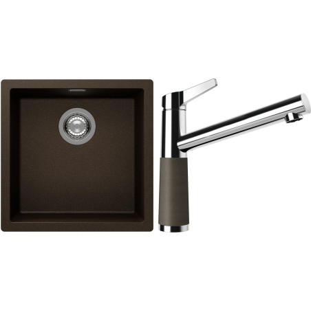 Set Schock S13-4 (dřez Kaia N-100 Bronze + baterie SC-510 Bronze)