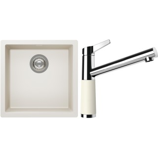 Set Schock S13-4 (dřez Kaia N-100 Magnolia + baterie SC-510 Magnolia)