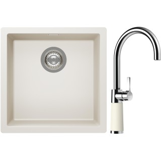 Set Schock S13-6 (dřez Kaia N-100 Magnolia + baterie SC-520 Magnolia)