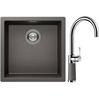 Set Schock S13-6 (dřez Kaia N-100 Silverstone + baterie SC-520 Silverstone)