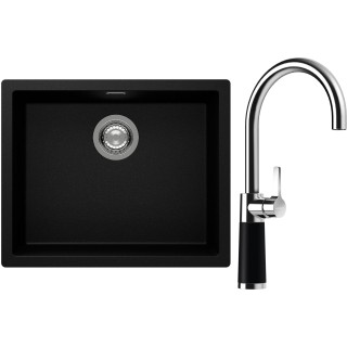 Set Schock S14-6 (dřez Kaia N-100L Puro + baterie SC-520 Puro)