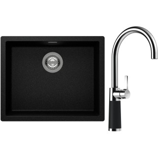 Set Schock S14-6 (dřez Kaia N-100L Magma + baterie SC-520 Magma)