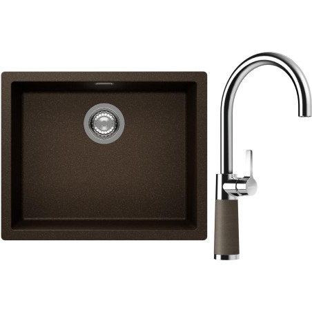 Set Schock S14-6 (dřez Kaia N-100L Bronze + baterie SC-520 Bronze)