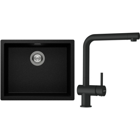 Set Schock S14-1 (dřez Kaia N-100L Magma + baterie Epos Magma)