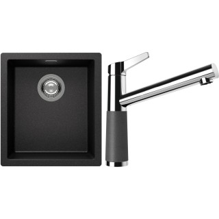 Set Schock S12-4 (dřez Kaia N-100S Stone + baterie SC-510 Stone)