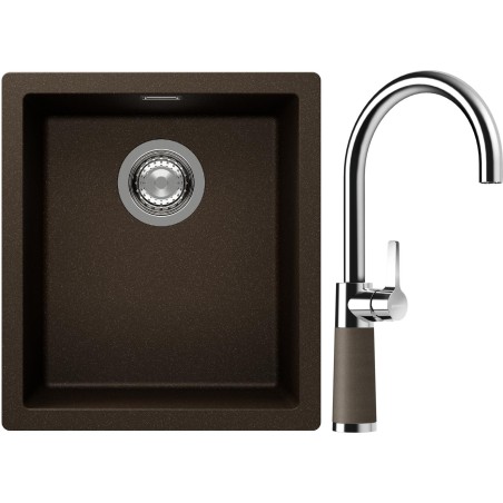 Set Schock S12-6 (dřez Kaia N-100S Bronze + baterie SC-520 Bronze)