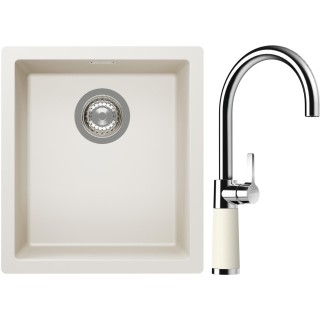 Set Schock S12-6 (dřez Kaia N-100S Magnolia + baterie SC-520 Magnolia)