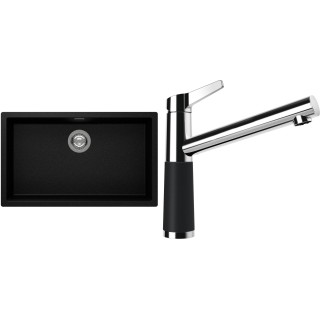 Set Schock S15-4 (dřez Kaia N-100XL Magma + baterie SC-510 Magma)