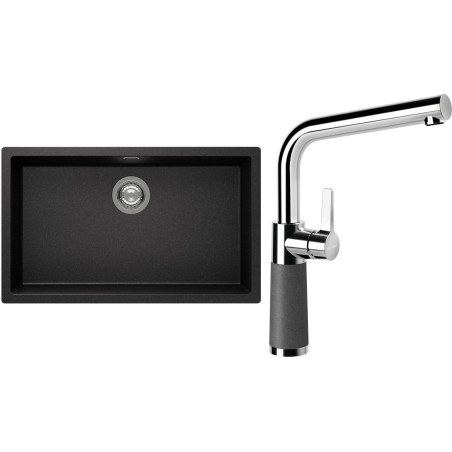 Set Schock S15-10 (dřez Kaia N-100XL Stone + baterie SC-540 Stone)