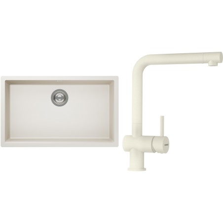 Set Schock S15-1 (dřez Kaia N-100XL Magnolia + baterie Epos Magnolia)