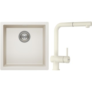 Set Schock S13-2 (dřez Kaia N-100 Magnolia + baterie Epos.120 Magnolia)