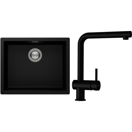 Set Schock S14-2 (dřez Kaia N-100L Puro + baterie Epos.120 Puro)