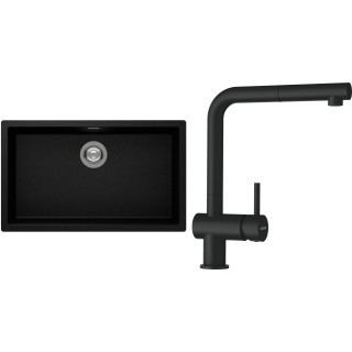 Set Schock S15-2 (dřez Kaia N-100XL Magma + baterie Epos.120 Magma)