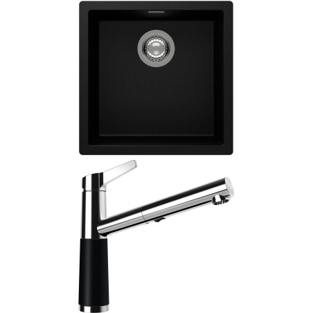 Set Schock S13-5 (dřez Kaia N-100 Puro + baterie SC-510.120 Puro)