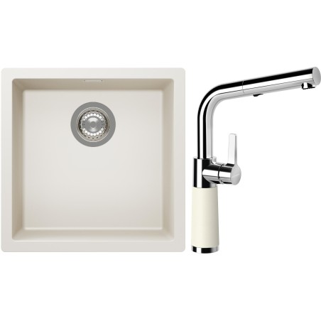 Set Schock S13-11 (dřez Kaia N-100 Magnolia + baterie SC-540.120 Magnolia)