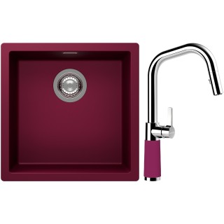 Set Schock S13-9 (dřez Kaia N-100 Berry + baterie SC-530.120 Berry)