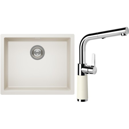 Set Schock S14-11 (dřez Kaia N-100L Magnolia + baterie SC-540.120 Magnolia)