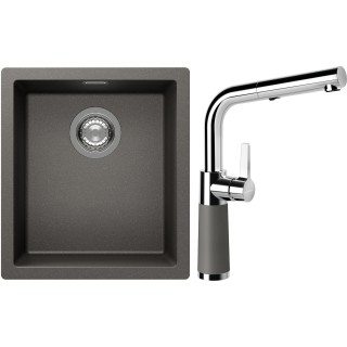 Set Schock S12-11 (dřez Kaia N-100S Silverstone + baterie SC-540.120 Silverstone)