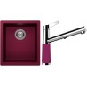 Set Schock S12-5 (dřez Kaia N-100S Berry + baterie SC-510.120 Berry)